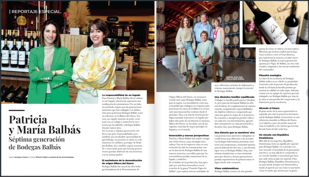 Patricia y María Balbás, séptima generación de Bodegas Balbás
